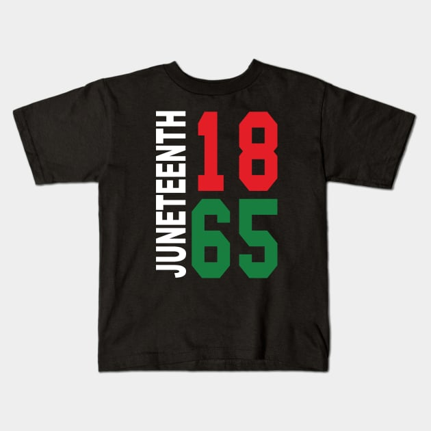 Juneteenth Black History Pride African American Freedom Kids T-Shirt by ZimBom Designer